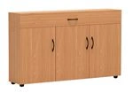 Class Board Storage Cabinet with Folding Top