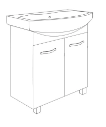 Bathroom Sink Cabinet by Edelwood