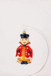 Handcrafted Glass Christmas Ornament "Vovka