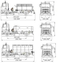 Combined Road Machine KDM-5340 on MAZ 5340C5 Chassis