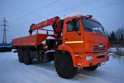Special Cargo Truck with Crane Manipulator, Model GI on KAMAZ Chassis 43118-A5/43118-50/43118-RR/43118-RS