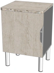 Wooden Nightstand with Custom Dimensions and Drawers