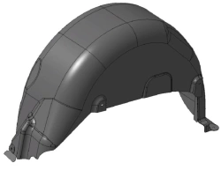 Right Rear Wing Shield for M1 and N1 Vehicles 9680450281