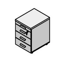 Mobile Office Cabinet - Bond Furniture Set