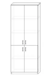 High Storage Cabinet with Shelves RL 02/01