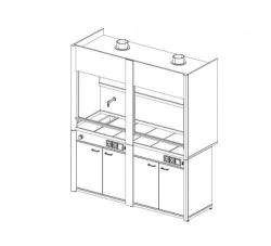 Demonstration Fume Hood for Laboratory Use