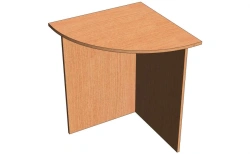 Quarter-Circle Corner Briefing Table - BP-1