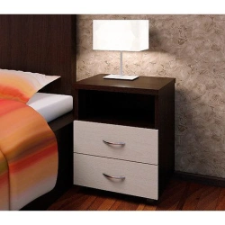 Wooden Nightstand for Bedroom 350x350x600 mm Model T-4