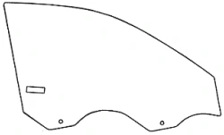 Great Wall CHB027-R Left Front Door Glass 94670TDR01002