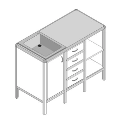 Medical Examination Module with Wash Basin MA-21.1