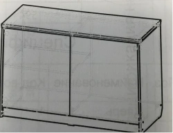 Wooden Bedroom TV Stand - Customizable Color