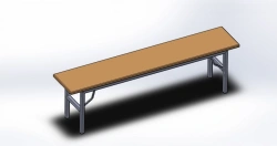 Folding Metal Bench with Custom Sizes