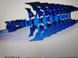 Semi-mounted reversible plow "DIAMAN-8+1
