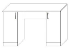 Medical Writing Desk with Cabinet for Healthcare Facilities
