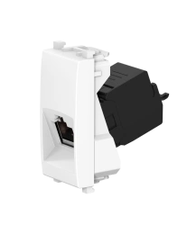 CADUCEUS ALING Experience Hidden Installation RJ45 Keystone Socket Cat.6 UTP, 1M, White, Art. 74223.0
