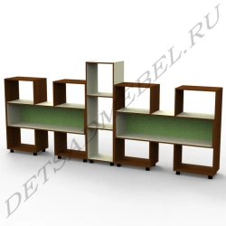 3.4 Storage Rack Set with Open and Closed Compartments