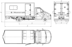 Medical Vehicle Complex 3008GL-1, 3008GL-2 based on GAZ chassis A21R22, A21R32, A22R22, A22R32, A23R22