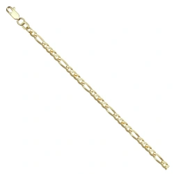 Gold Necklace Chain 585 Montreal Design with Diamond Finish NC17-024A 0.5MM 50CM 7.23G