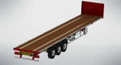 Three-Axle Platform Semi-Trailer for Hazardous Cargo FSA-453A
