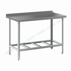 Central Production Table SCC Standard with Grate Shelf