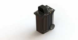 360L Mobile Garbage Container with Lid Model 28.C82.H