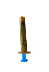 Sterile Single-Use Three-Part Injection Syringe with UV Protection, No Needle 2A "Luer Lock