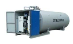 Fuel Dispensing Unit for Company Vehicles with Operator Room and Fuel Storage