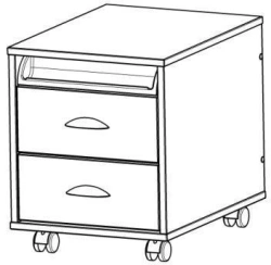 Rolling Cabinet for School and Office Supplies TUV.14