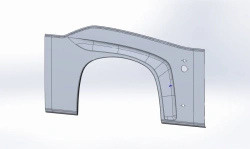 Front Right Arch Panel Made of Polyester Fiberglass - 5299231-5402505-51