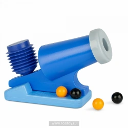 Steel Toy Cannon with Pump Mechanism for Colorful Balls
