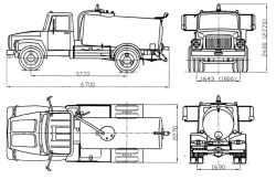 Vacuum Truck GAZ-SAZ-39014-11 for Efficient Waste Management