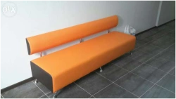 Comfortable Y-2 Sofa with Chrome Legs, Model U.16.01