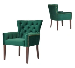 Byron Soft Armchair on Wooden Legs