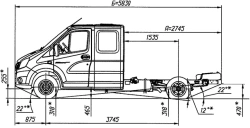GAZelle NEXT Chassis A22R35, Euro-5 Dual-Fuel Engine (Petrol/LPG)