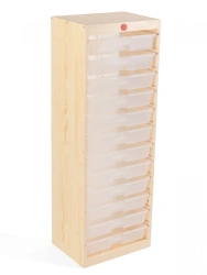 Children's Play Shelf 1340mm with Toy Storage Bins - Playroom Organizer