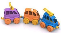 Nordic Set: Public Transport Toys (3 pcs in a net)
