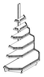 End Cap Display Shelf Type 4 ST4-T