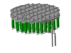 Gas Separation Stage with Filter-Coalescing and Direct-Centrifugal Elements SФКПЦЭ