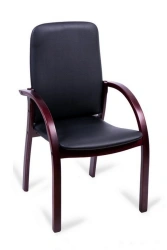 Non-Rotating Juno LUX Chair with Wooden Base