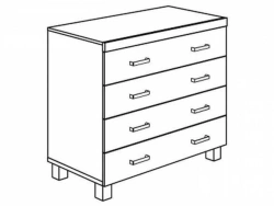 Wooden Nightstand for Bedroom