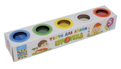 Play Dough "Igroteka", 5 Colors * 90 Grams
