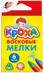 Kroha" Wax Crayons - 6 Colors