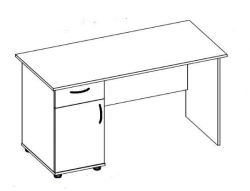 Wooden Office Furniture: Desks - Various Configurations