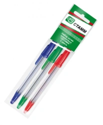 Set of 3 Color Ballpoint Pens - Optima
