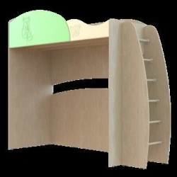 Kids Wooden Loft Bed "Kapitoshka" DK-12