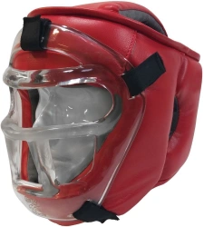 Protective Helmet with Plastic Face Mask for Martial Arts "KRISTALL-11", Art. Sh35IV