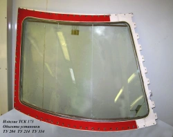 Right Windshield Glass for Tu-204, Tu-214, Tu-334 - TSK 173.01.000