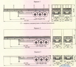 Side Tipper Semi-Trailer, UST Brand, Type 946518, Modifications 946518-A1-01 to 946518-A1-05