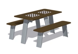 Outdoor Table with Benches for Recreation Areas - Romana 302.34.00-01