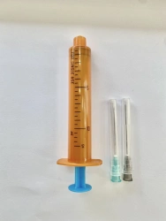 Sterile Single-Use Three-Part Injection Syringe, 10A Luer Lock with UV-Protected Needles